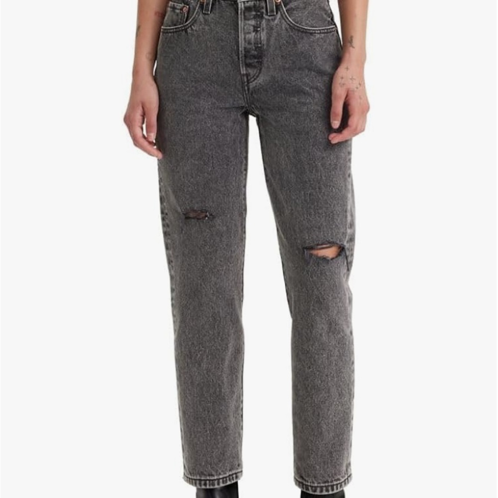 New Levi's 501® Cropped Straight-Leg High Rise Jeans Women's 32 x 26